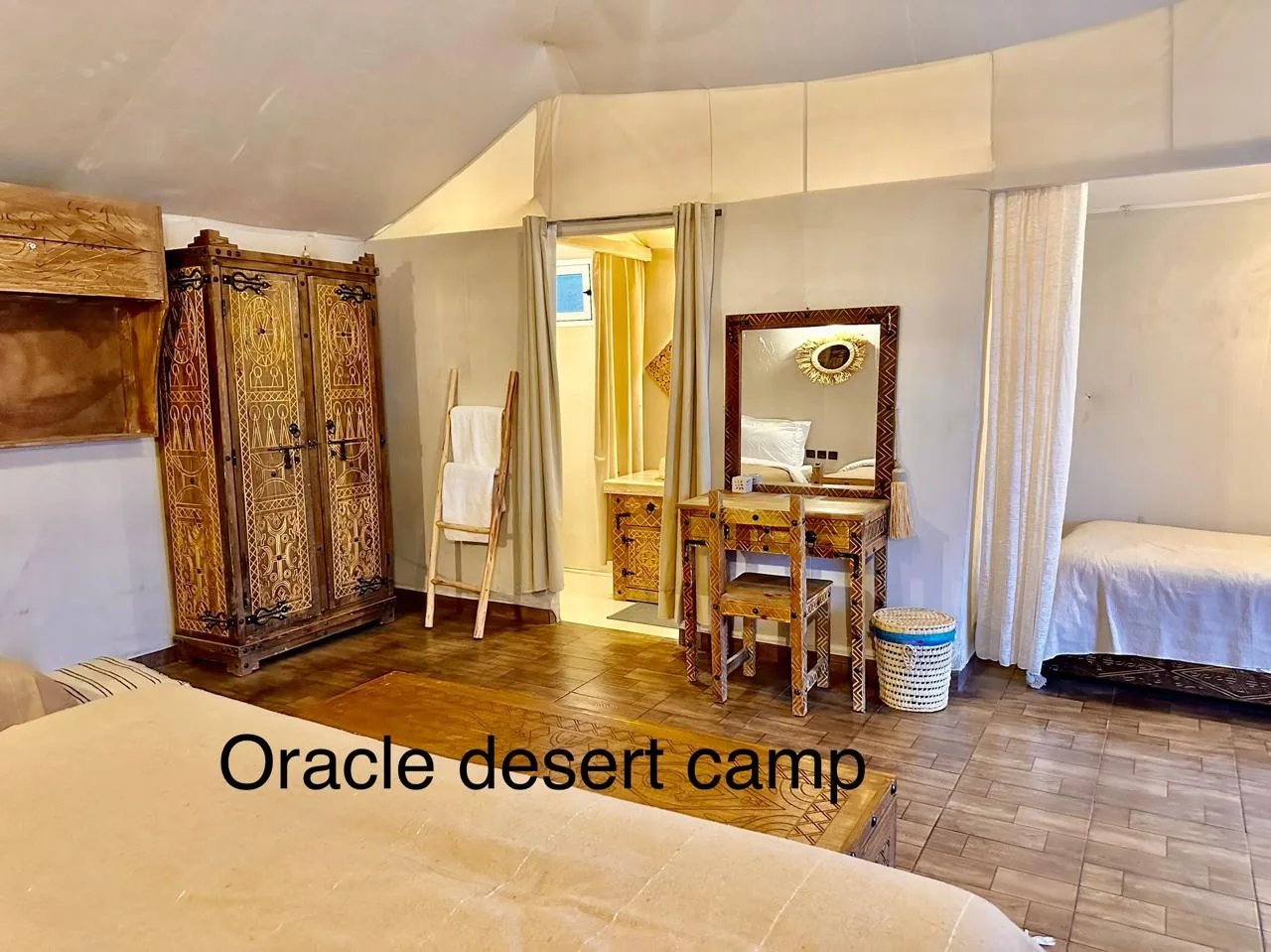 Oracle Desert Camp single tent interior